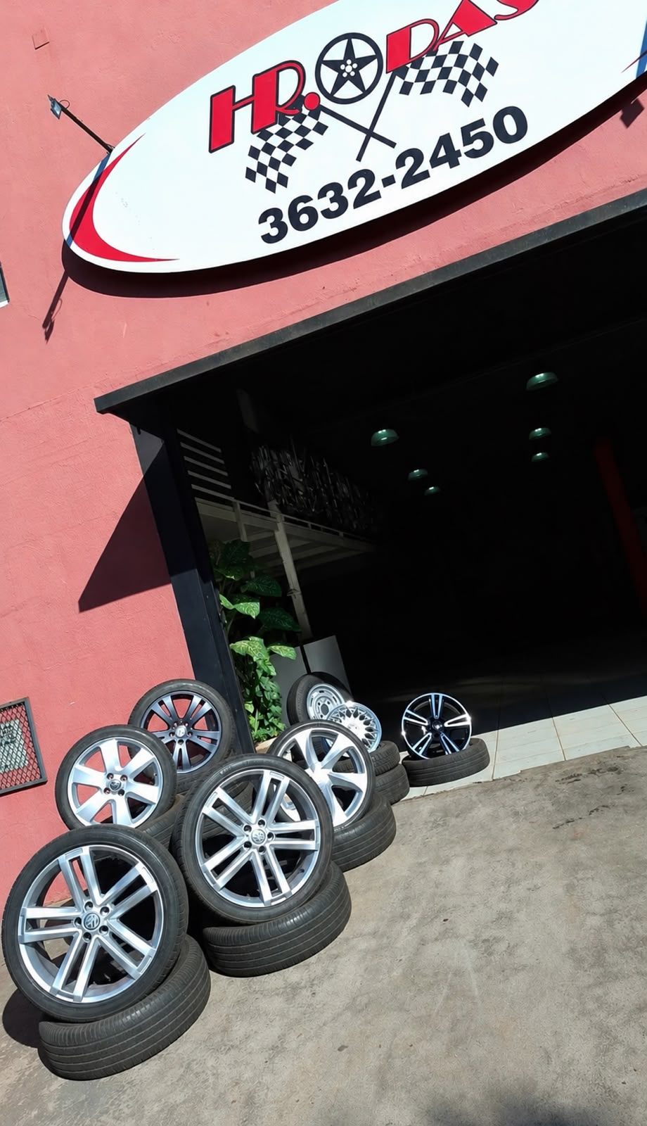 Fachada da HR Rodas & Pneus em Ribeirão Preto